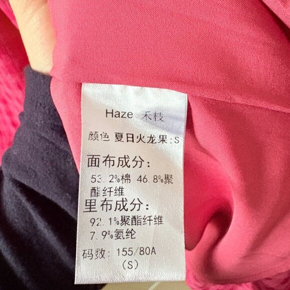 Haze Gingham Check Picnic Tie Midi Dress Raspberry Pink Size XS/Small - Picture 6 of 6